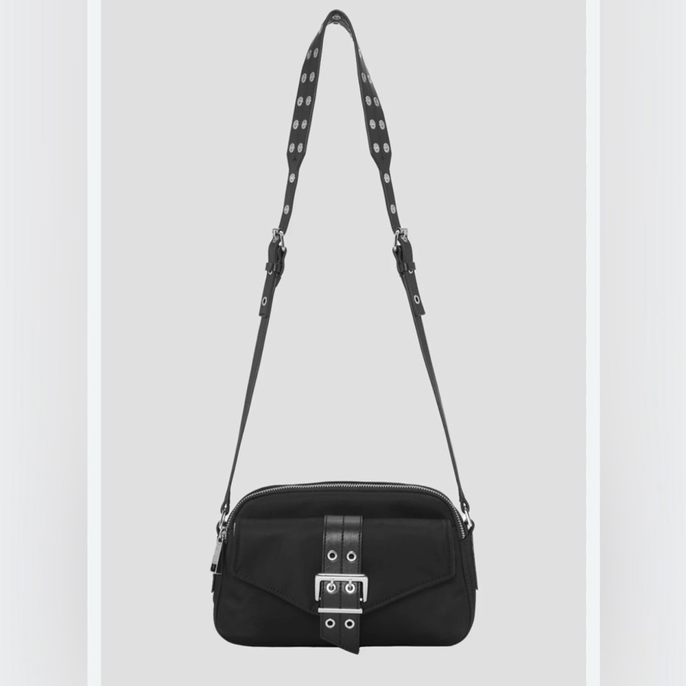 Ganni Bucky Camera Bag with Silver Details